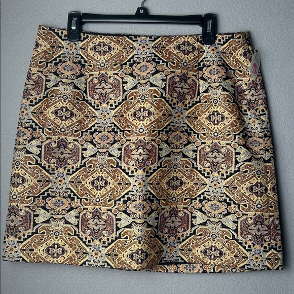 Laundry By Shelli Segal Dresses & Skirts - Laundry by Shelli Segal Tapestry Brocade Metallic skirt Old Money Boho Sz 12